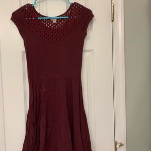 Aeropostale Maroon Skater Dress